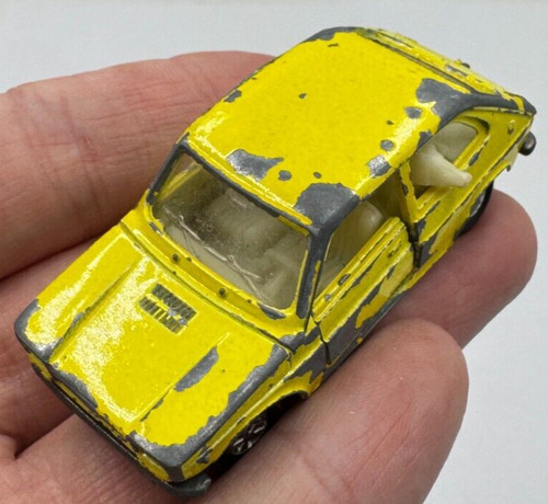 Majorette fiat 127 auto gelb - 127,